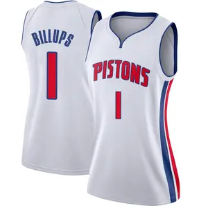 Detroit Pistons Swingman White Chauncey Billups Jersey - Association Edition - Women's