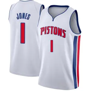 Detroit Pistons Swingman White Colby Jones Jersey - Association Edition - Men's