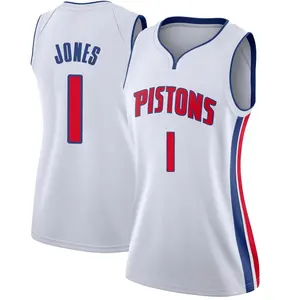 Detroit Pistons Swingman White Colby Jones Jersey - Association Edition - Women's