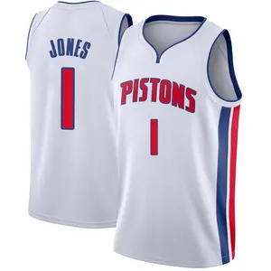 Detroit Pistons Swingman White Colby Jones Jersey - Association Edition - Youth