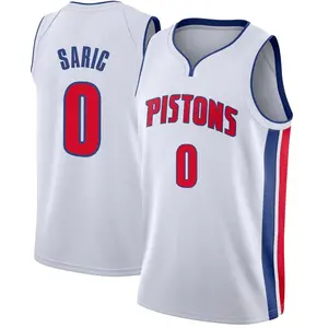 Detroit Pistons Swingman White Dario Saric Jersey - Association Edition - Youth