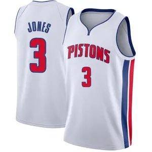 Detroit Pistons Swingman White Isaac Jones Jersey - Association Edition - Men's