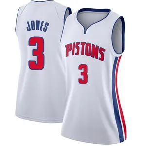 Detroit Pistons Swingman White Isaac Jones Jersey - Association Edition - Women's