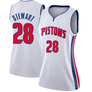 Detroit Pistons Swingman White Isaiah Stewart Jersey - Association Edition - Women's