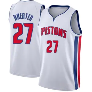 Detroit Pistons Swingman White Kevin Huerter Jersey - Association Edition - Men's