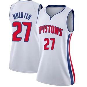 Detroit Pistons Swingman White Kevin Huerter Jersey - Association Edition - Women's
