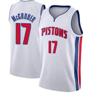 Detroit Pistons Swingman White Rodney McGruder Jersey - Association Edition - Men's