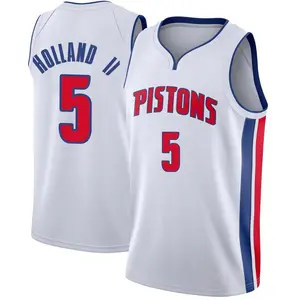 Detroit Pistons Swingman White Ronald Holland II Jersey - Association Edition - Youth