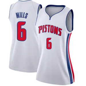 Detroit Pistons Swingman White Terry Mills Jersey - Association Edition - Women's