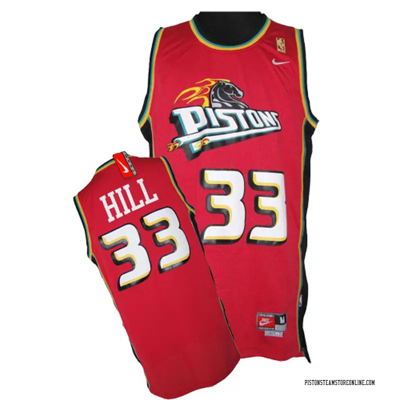 Red Grant Hill Throwback Jersey 