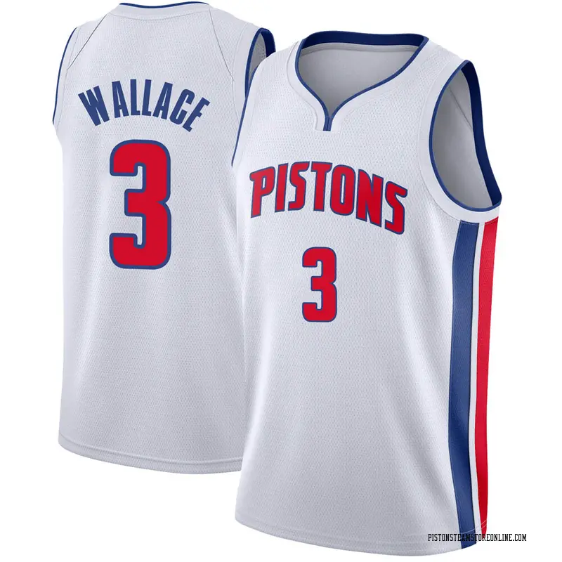 Nike Detroit Pistons Swingman White Ben Wallace Jersey - Association Edition - Men's