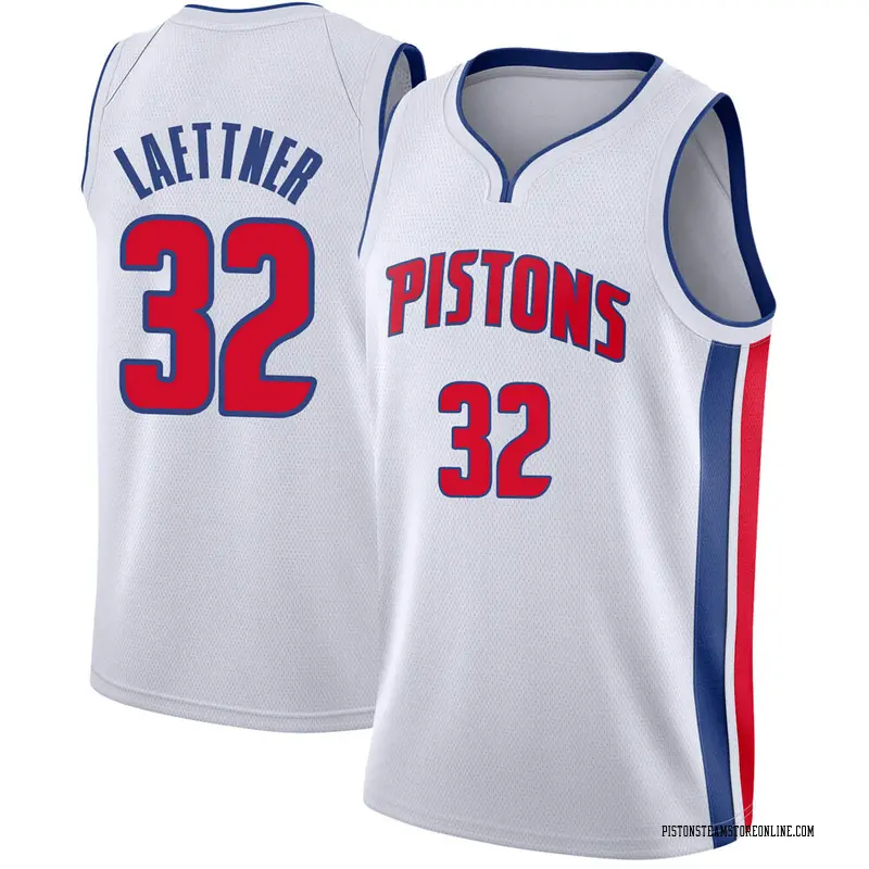 Nike Detroit Pistons Swingman White Christian Laettner Jersey Association Edition Youth