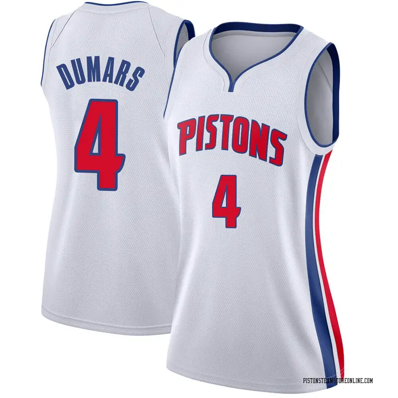 Nike Detroit Pistons Swingman White Joe Dumars Jersey - Association ...